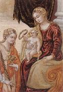 unknow artist The madonna and child with saint lucy USA oil painting artist